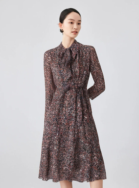 【MB】时尚名媛气质收腰显瘦休闲碎花收腰连衣裙MB532