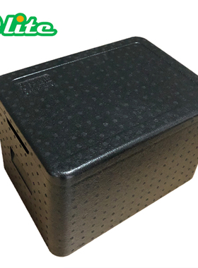 21L外卖泡沫箱EPP保温箱黑色20L车厘子海鲜冷饮保冷团膳冷链箱