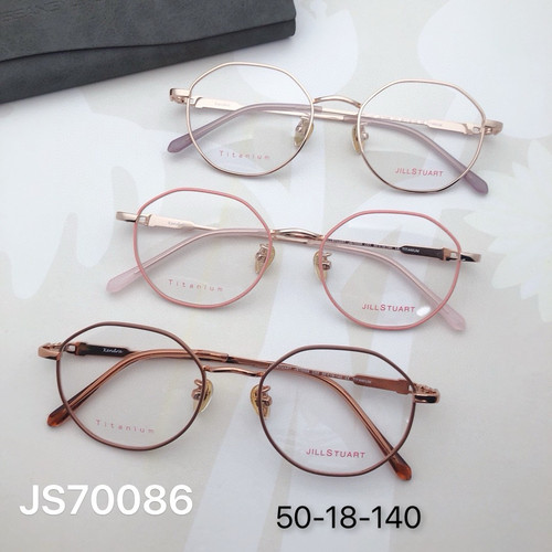 JILLSTU吉丝图特JS70086新款眼镜女士学镜镜架纯钛近视镜可配近视