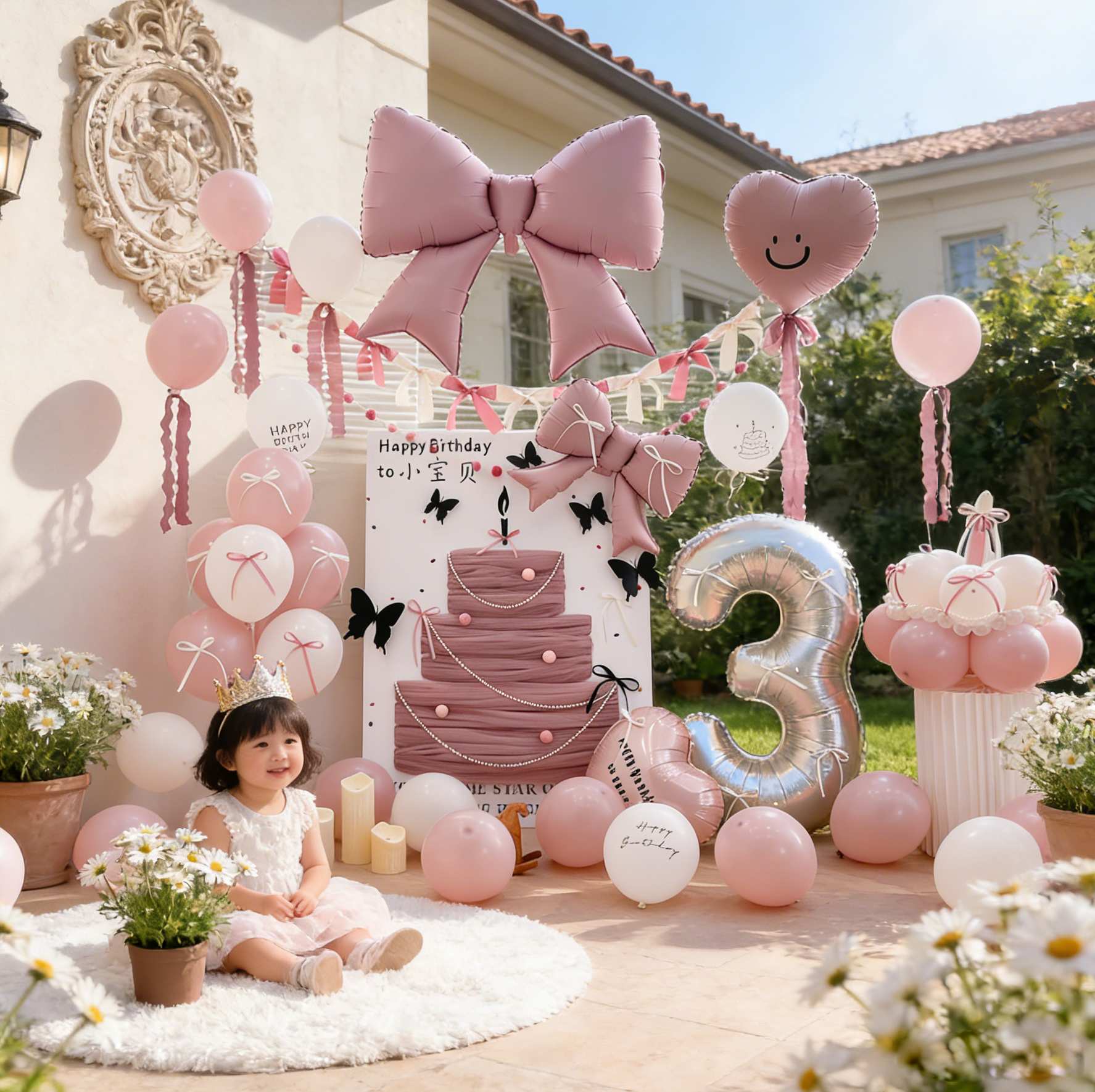 宝宝生日布置场景装饰网纱KT板小女孩公主简单背景道具宝宝高级感,节庆用品/礼品,装扮布置套餐,淘宝优惠券,粉丝福利购,淘宝优惠卷