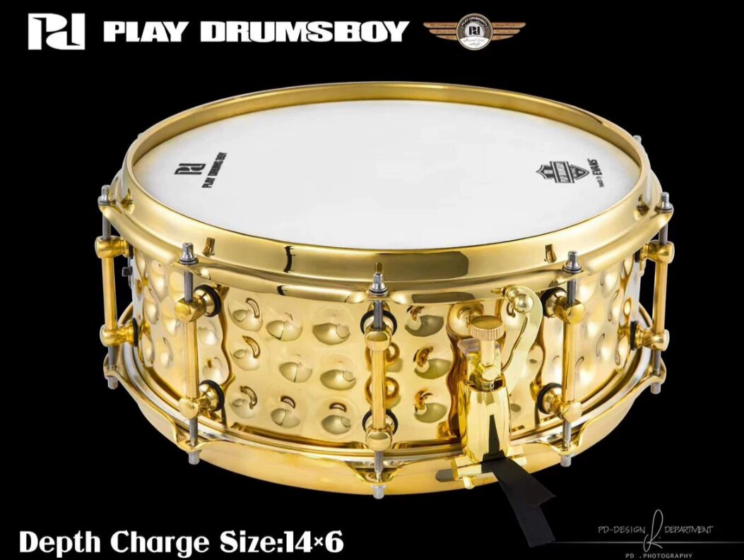 韩国PD深水炸弹军鼓  黄金色军鼓     韩国钢圈军鼓