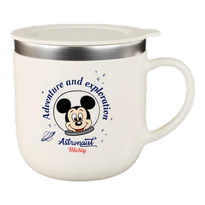 迪士尼儿童牛奶杯家用防摔幼儿园宝宝刻度316L不锈钢直饮喝水杯子