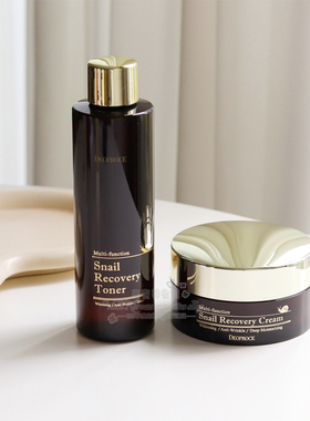 现货 韩国Deoproce黛芙丝蜗牛精华霜爽肤水保湿滋润紧致提拉面霜