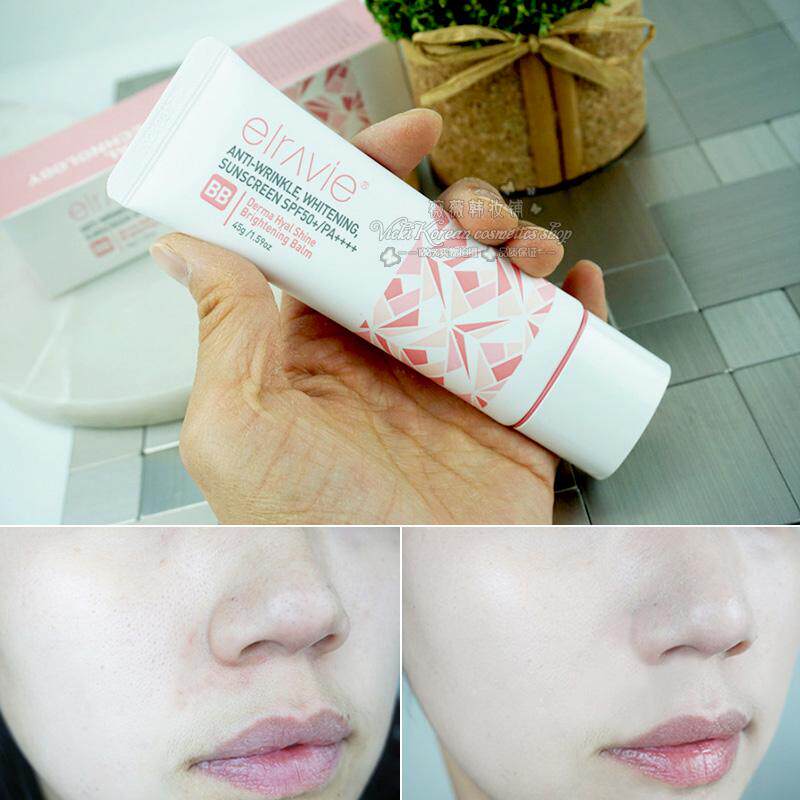 韩国直邮Derma Elravie艾莉薇养肤BB霜水光亮肤膏遮瑕持久不暗沉