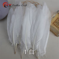 Free shipping of 50 natural goose feathers, diy materials for kindergarten handmade feathers, colorful feather accessories, decorative items thumbnail 4