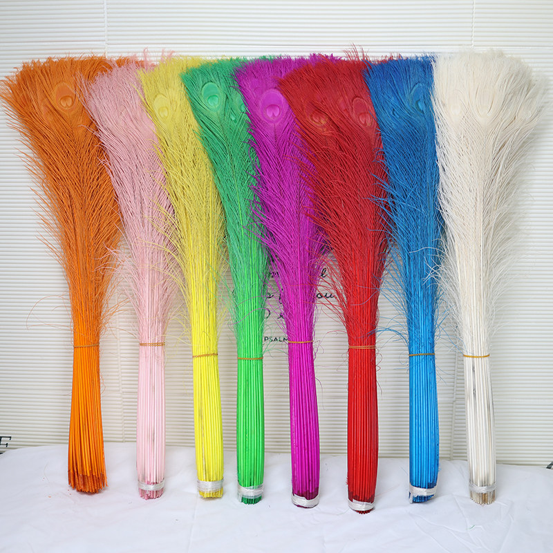 彩色孔雀毛80-90cm家居装饰摆件插花DIY手工配件饰品辅料孔雀羽毛,饰品/流行首饰/时尚饰品新,其他DIY饰品配件,淘宝优惠券,粉丝福利购,淘宝优惠卷