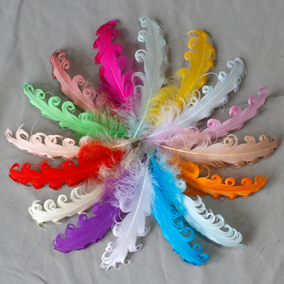 羽毛diy手工饰品配件卷毛鹅毛