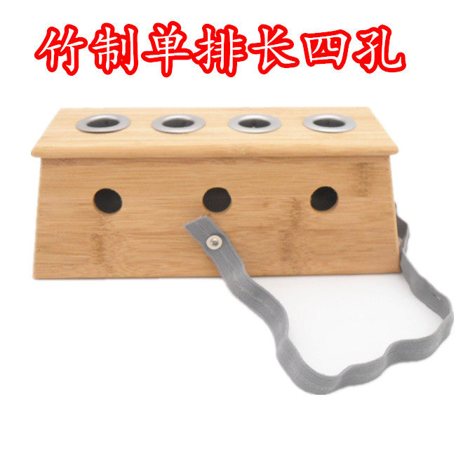 长竹木制单排四孔艾灸盒艾条盒 艾灸器具 4孔温灸盒 器具|msdalam kategori Penjagaan diri/kesihatan/peralatan urut, Equipment Meridian Penjagaan Kesihatan, Moxa pembakar - dari Buy2taobao.com untuk memberikan perkhidmatan ejen Taobao profesional membeli