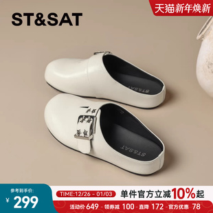 懒人包头凉拖鞋 星期六英伦风厚底勃肯鞋 时尚 新款 一脚蹬 女2025夏季