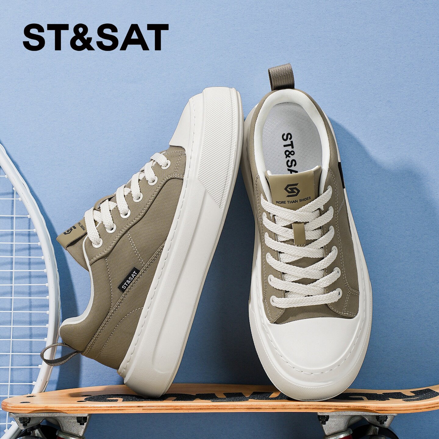 星期六帆布鞋男款2026新款春季软底增高夏季透气百搭运动休闲板鞋