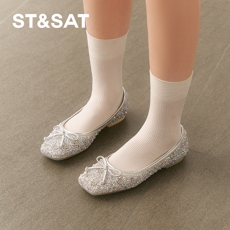 星期六芭蕾舞鞋2025春夏新款法式平跟舒适浅口平底女鞋SSD1111059