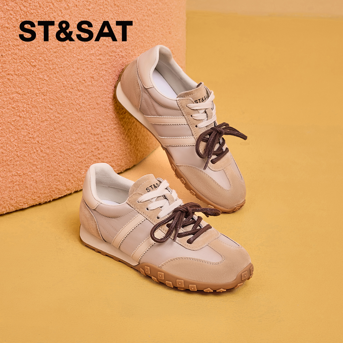 星期六复古平底德训鞋2025春季