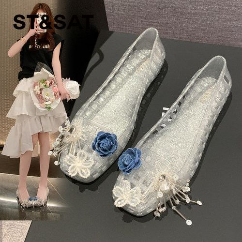 星期六绝美软底果冻鞋女2026夏季