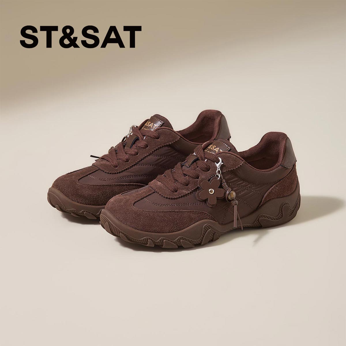 St&Sat百搭复古软底德训鞋