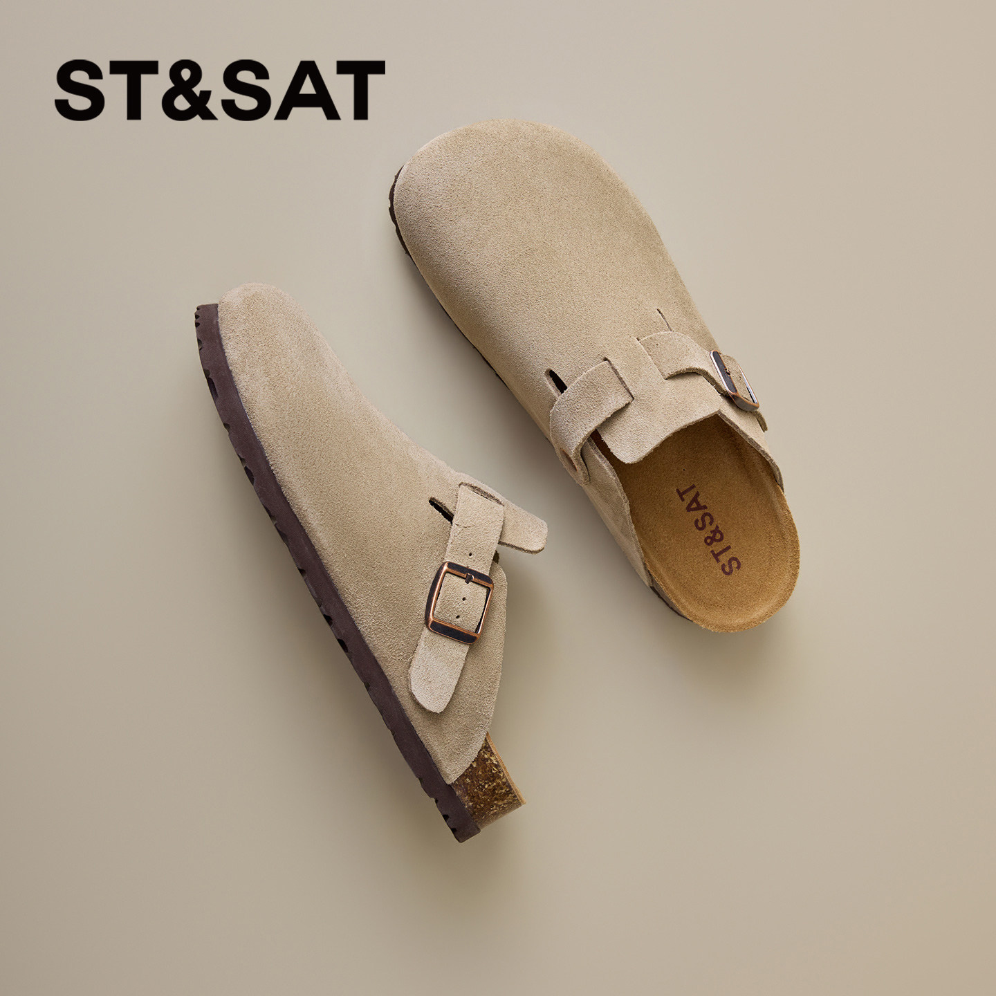 星期六平底包头拖女2026春季新款勃肯鞋软底外穿舒适休闲复古女鞋,女鞋,勃肯鞋/软木鞋,淘宝优惠券,粉丝福利购,淘宝优惠卷