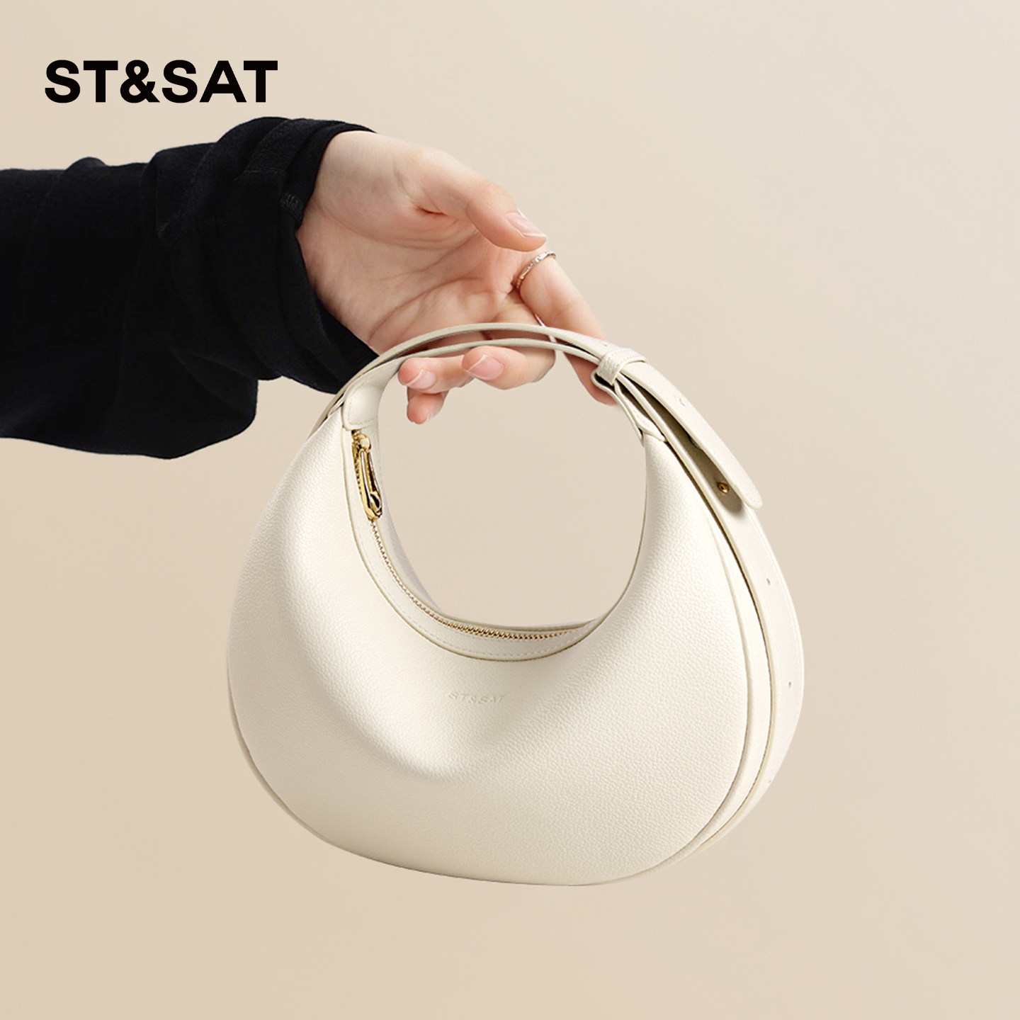 星期六高级感月牙腋下包女新款夏季轻奢设计感手提包上班通勤斜挎