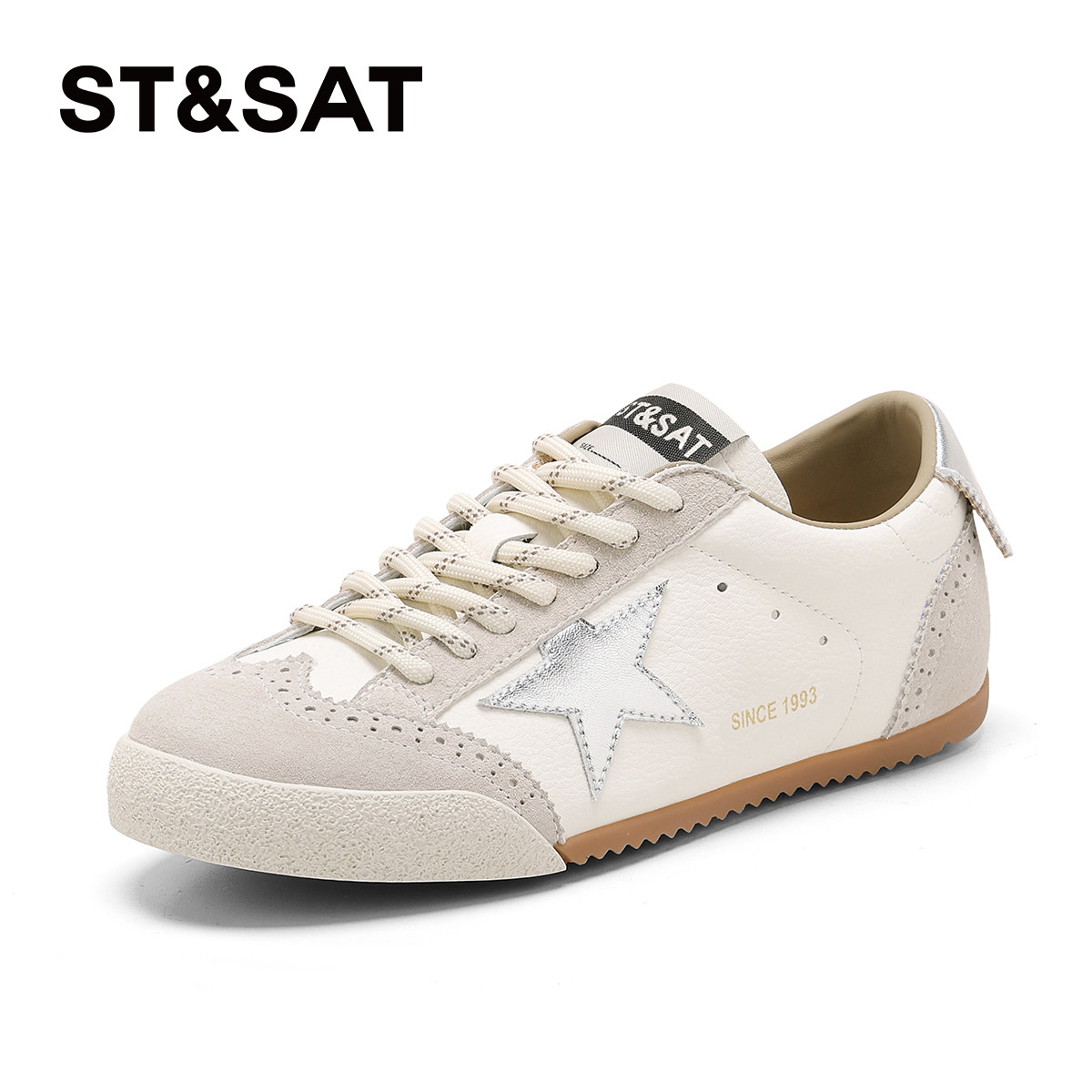 星期六系带德训鞋女2026年春季新款复古星星鞋低跟百搭休闲运动鞋,女鞋,德训鞋,淘宝优惠券,粉丝福利购,淘宝优惠卷