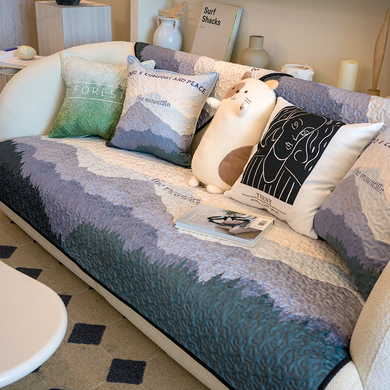 莫耐河四季通用设计师款沙发垫