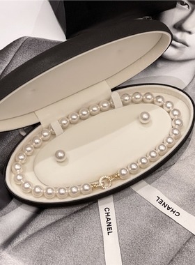 倪妮同款8-12mm大灯泡正圆施家水晶珍珠项链轻奢小众生日礼物