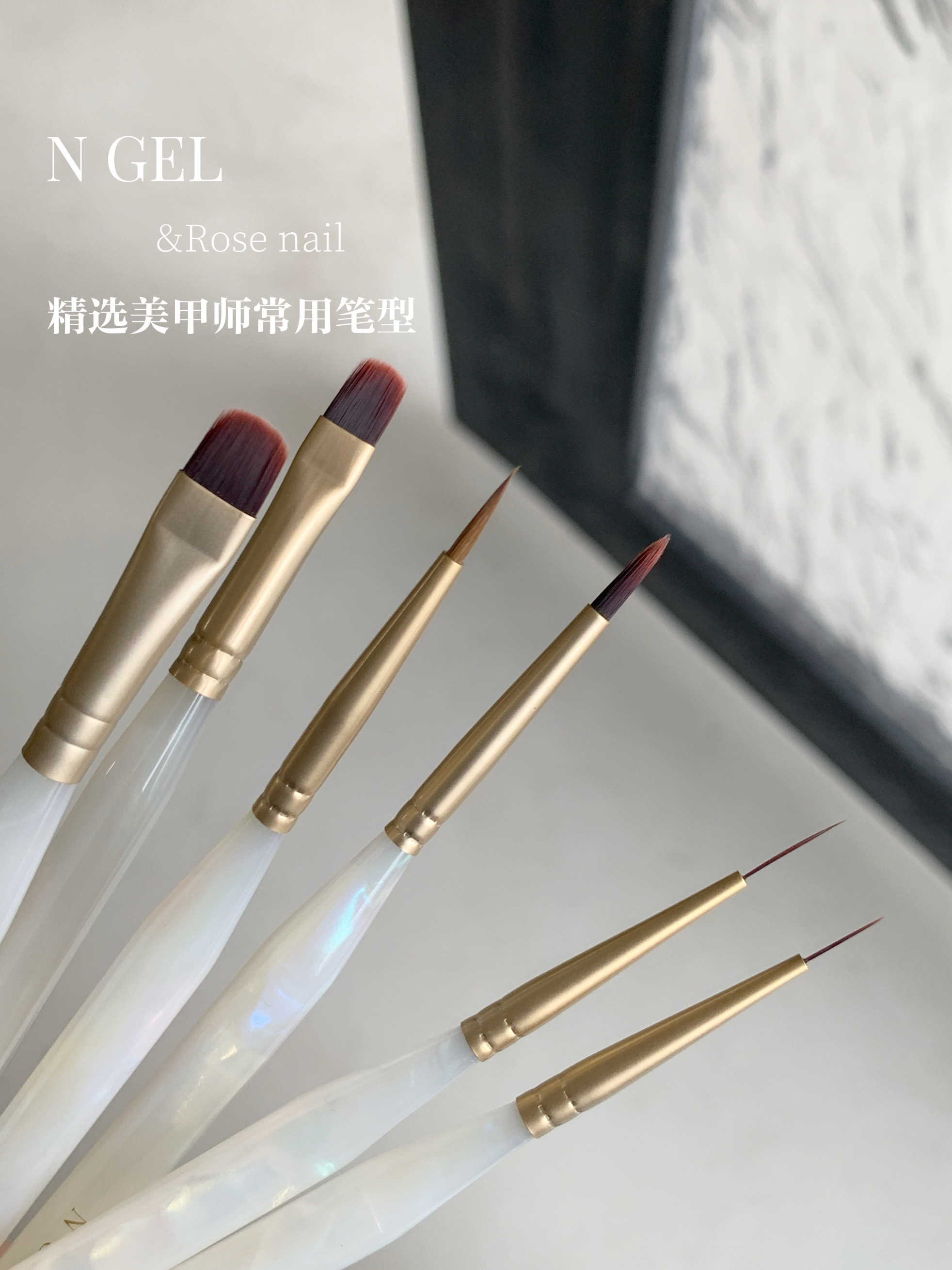 Acetate Nail Art Brush for Professional Gel Design - Taobao product photo 4