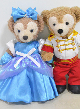 达菲熊duffy 雪莉玫shellymay衣服着替手作王子与公主S号公仔43cm