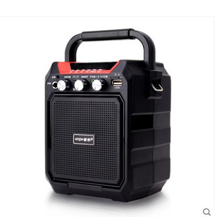 正品爱歌S65户外K歌音响音箱大音量移动便携家用KTV广场舞低音炮