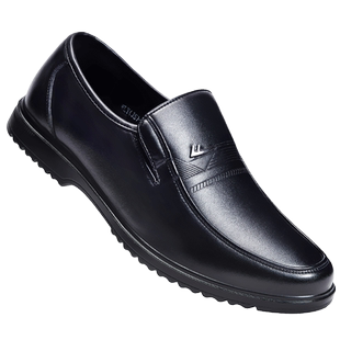 回力男鞋皮鞋男款春秋商务正装休闲皮鞋加绒结婚新郎软底爸爸鞋子