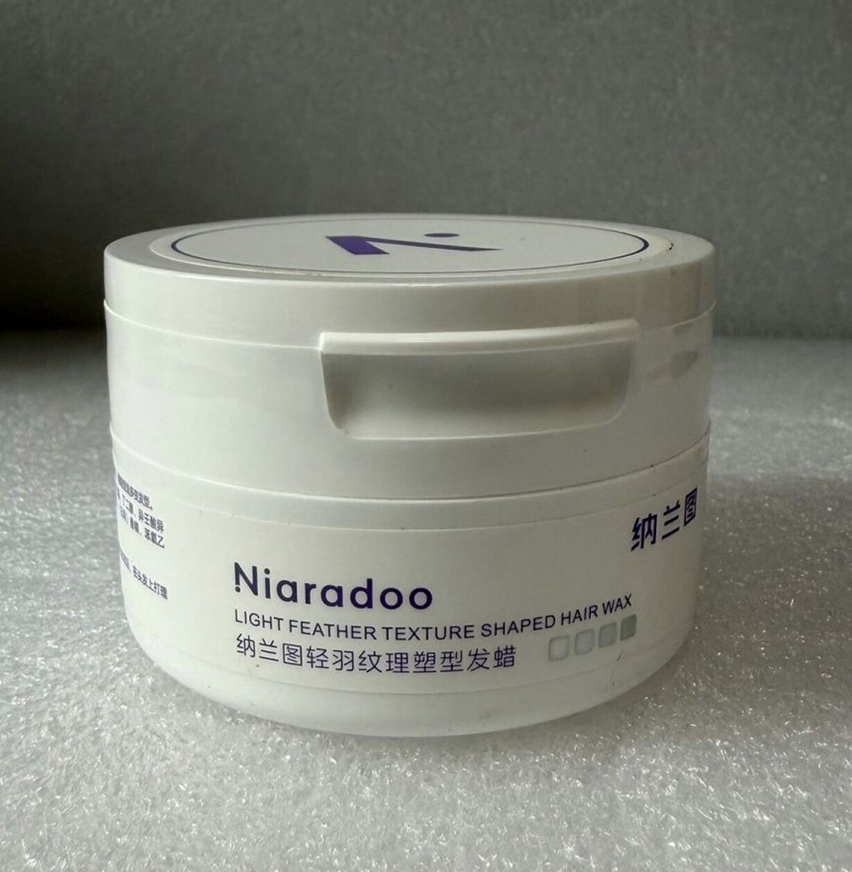 正品纳兰图轻羽纹理塑型发蜡80g沙龙款