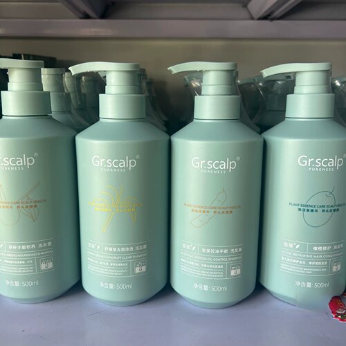 Gr.scalp 芨草植物养发洗发水无硅油控油去屑固根健发洗发露500ml