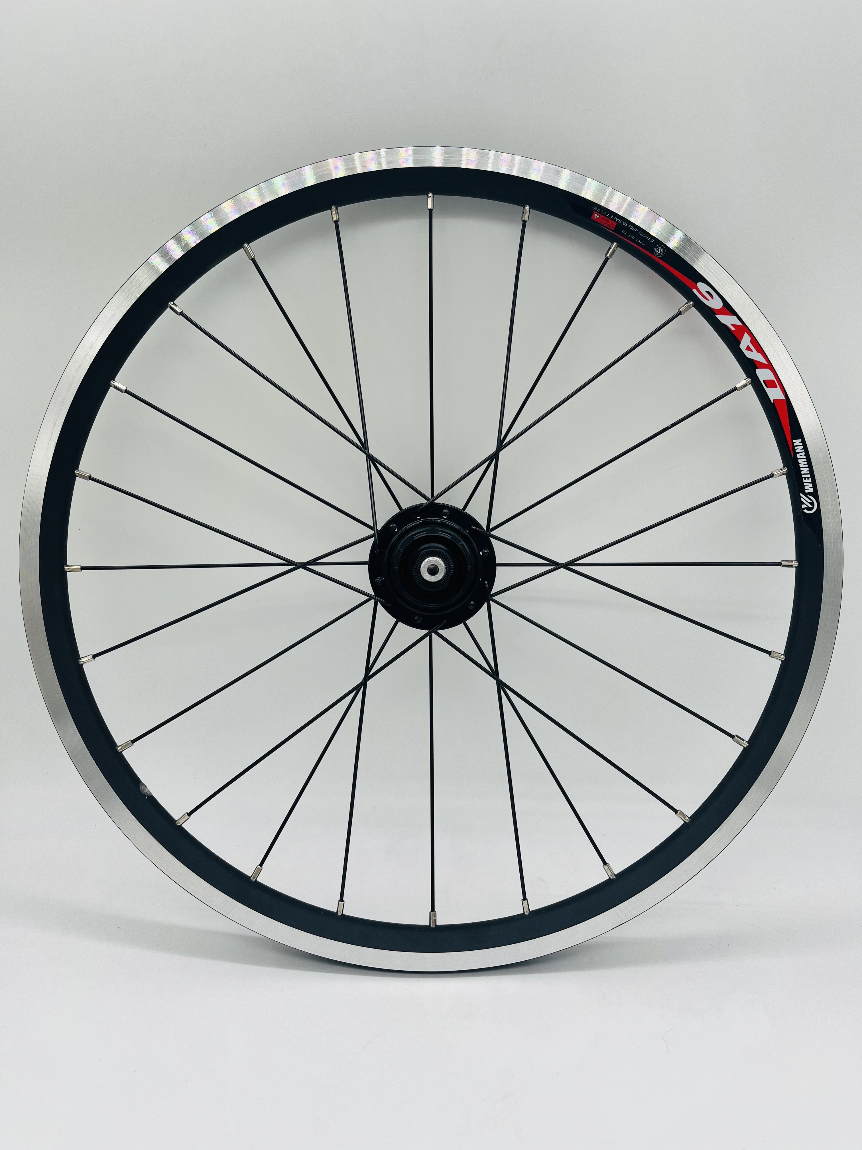 小鱼单车手工精编20寸轮组406小轮折叠车改装培林铝合金车圈