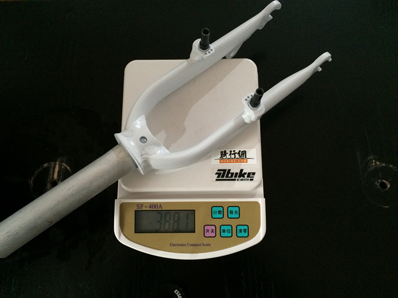 410 折叠车前叉铝合金材质有牙 改装配件无牙 28.6内螺纹上管