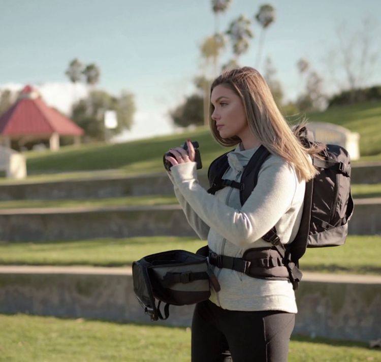 Paxis Twin Lakes带摇臂转轴分体腰包徒步旅行双肩背包 快速取放.