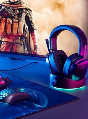 冰豹 Roccat Syn Max Air RGB 幻彩灯效 电竞游戏无线头戴式耳机.