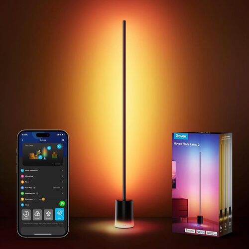 Govee Floor Lamp 2 二代黑色智能转角落地灯 RGBIC 幻彩氛围灯