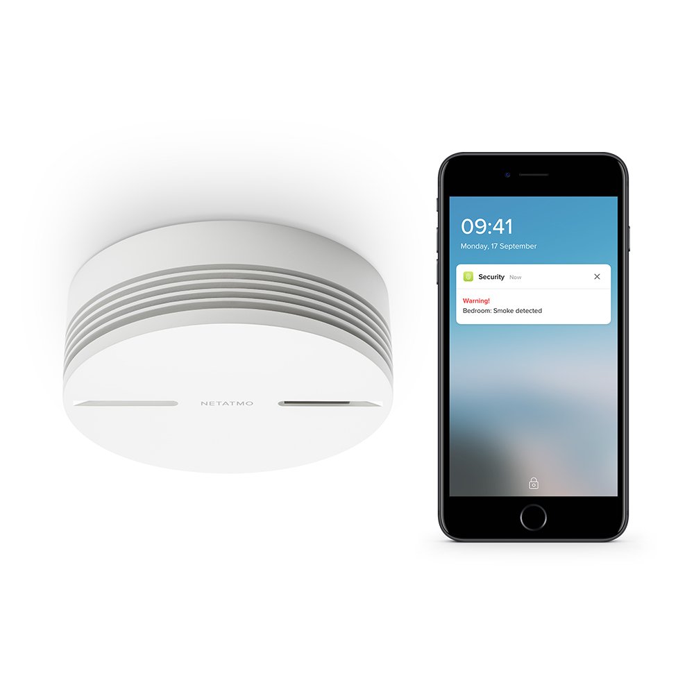 Netatmo smoke 智能雾探测器 10年电池续航 homekit.