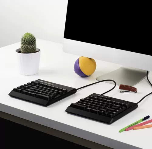 Kinesis Freestyle Pro разделил механический клавиативный чайный вал Красный вал.