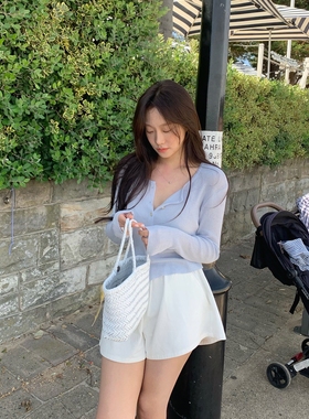 少量现~ ins博主sodaaam同款leeds官网自制春夏款薄针织衫人造丝