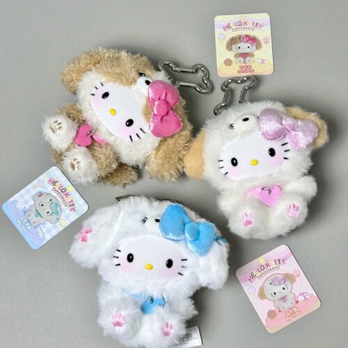 正品TOPTOYHello Kitty小狗派对系列毛绒赵露同款包包挂件盲盒