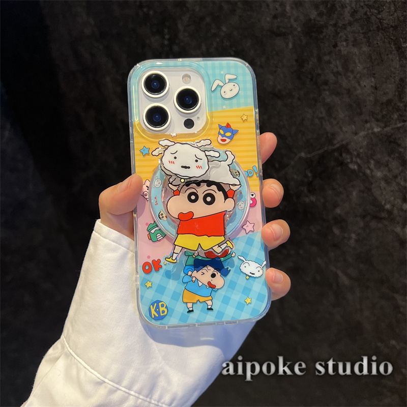 爱珀客可爱卡通拼接手机壳