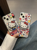 爱珀客零食KT猫咪磁吸支架适用iPhone17proMax手机壳苹果14新款 15pro卡通12Pro可爱11亚克力16pro软边12硬壳