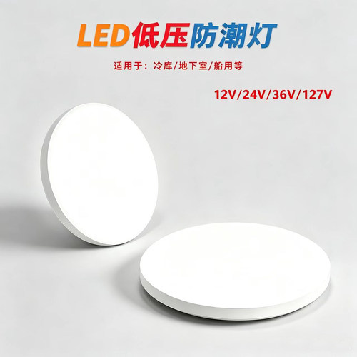 12V24v36V127vled吸顶灯低压直流110-220V电厂低压三防潮房车灯