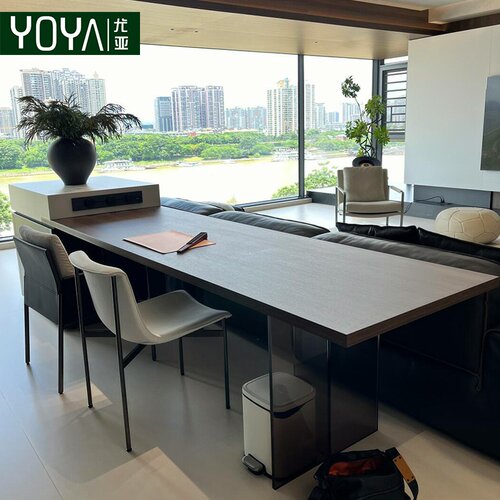 岩板岛台餐桌一体现代简约家用厨房多功能带电磁炉冰箱可伸缩岛台