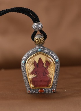 镜星辰 S925纯银吊坠复古做旧工艺立体十二生肖龙中国风士项链坠