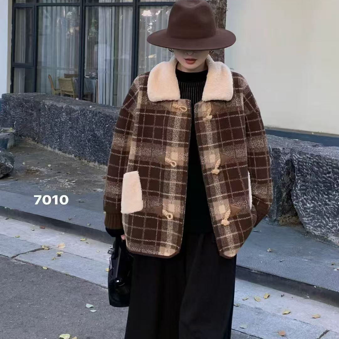 2025冬季新品女士毛呢外套保暖