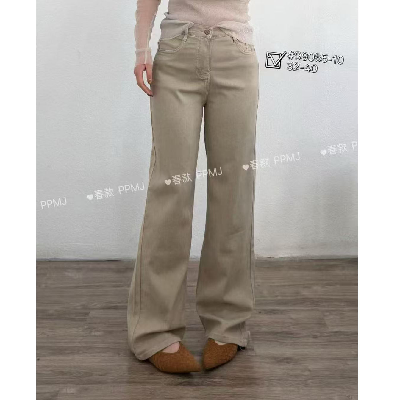 卡其色特大码牛仔裤女2026新款高腰高个子不贴腿直筒裤子女99025,女装/女士精品,大码裤装,淘宝优惠券,粉丝福利购,淘宝优惠卷