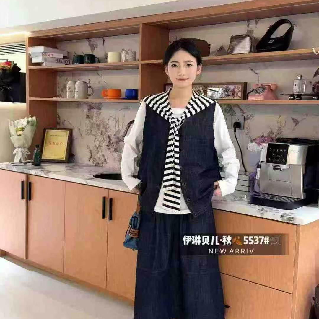 秋装休闲减龄半身裙套装大码女装