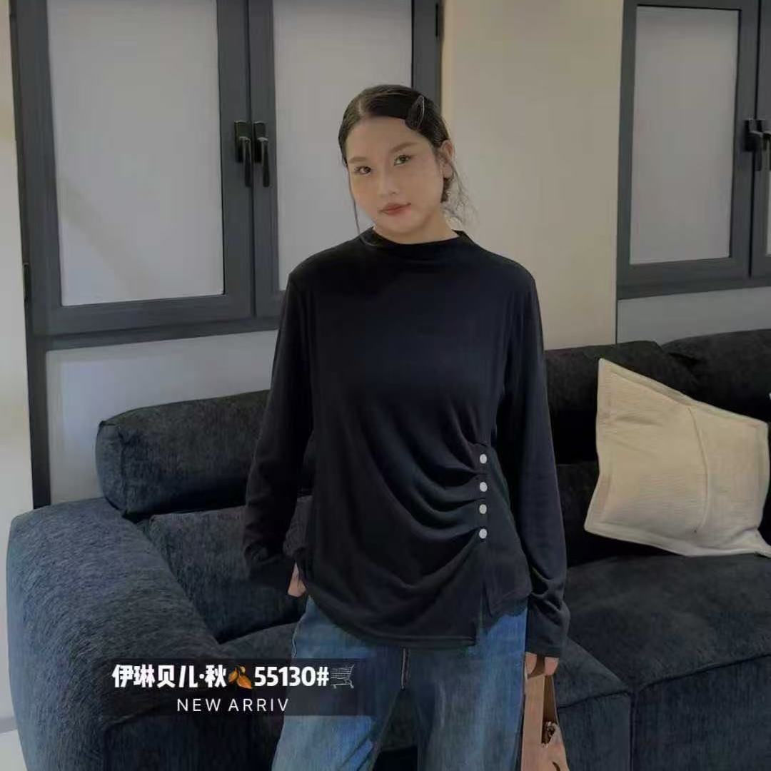 2025秋季新款大码女士长袖小衫