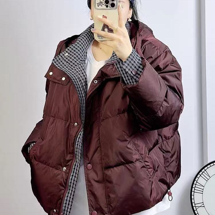 2025冬季新品大肥版短羽绒服