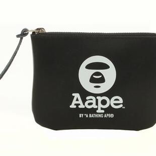 包邮新款热卖日本杂志附录纯黑真皮好质感零钱包卡包钥匙包小物包