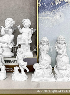 跨境热款发光天使欧美式家居桌面可发光装饰摆件圣诞节复活节礼物